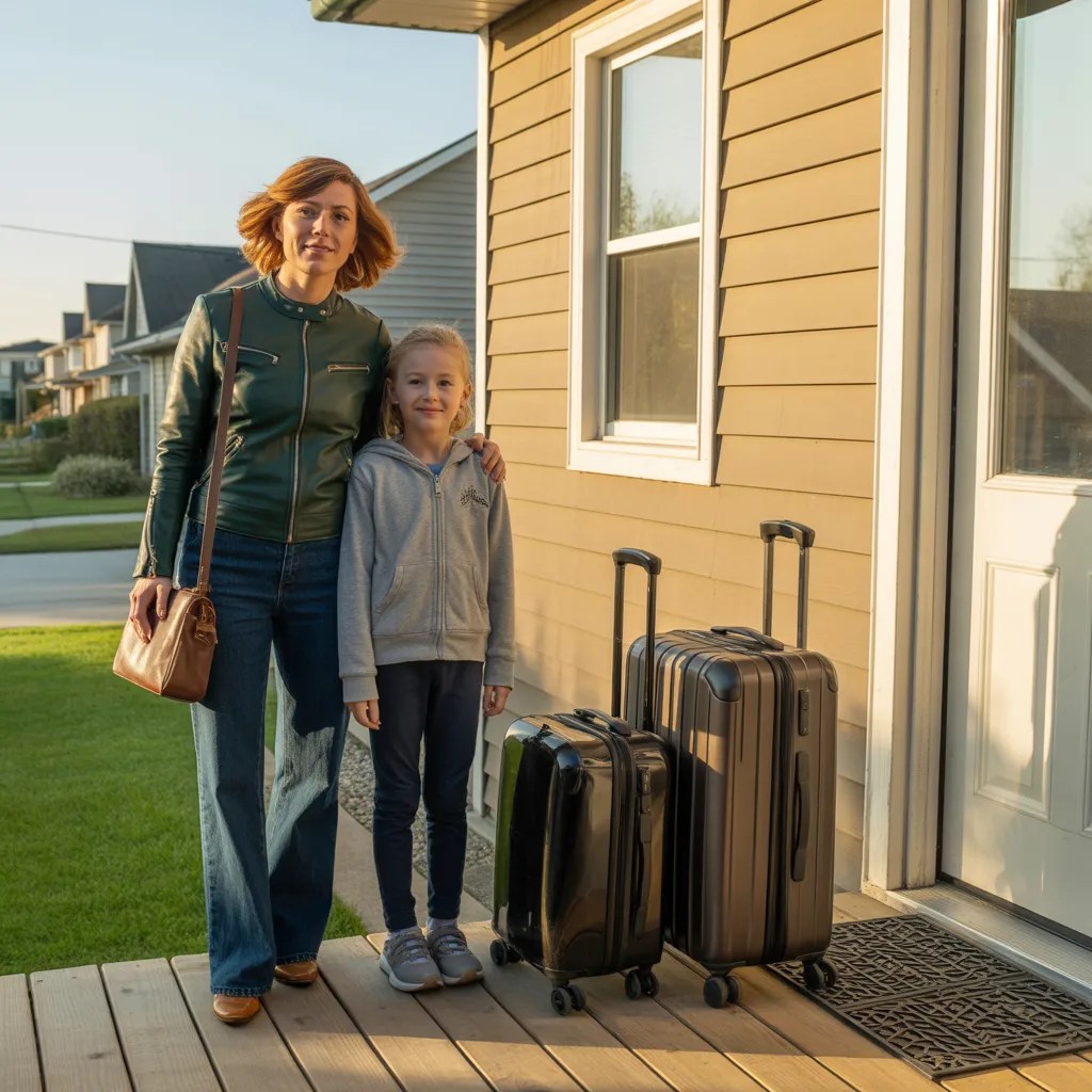 “My Husband Left for a Business Trip — Minutes Later, My Six-Year-Old Whispered, ‘Mommy… We Have to Run. Now.’”