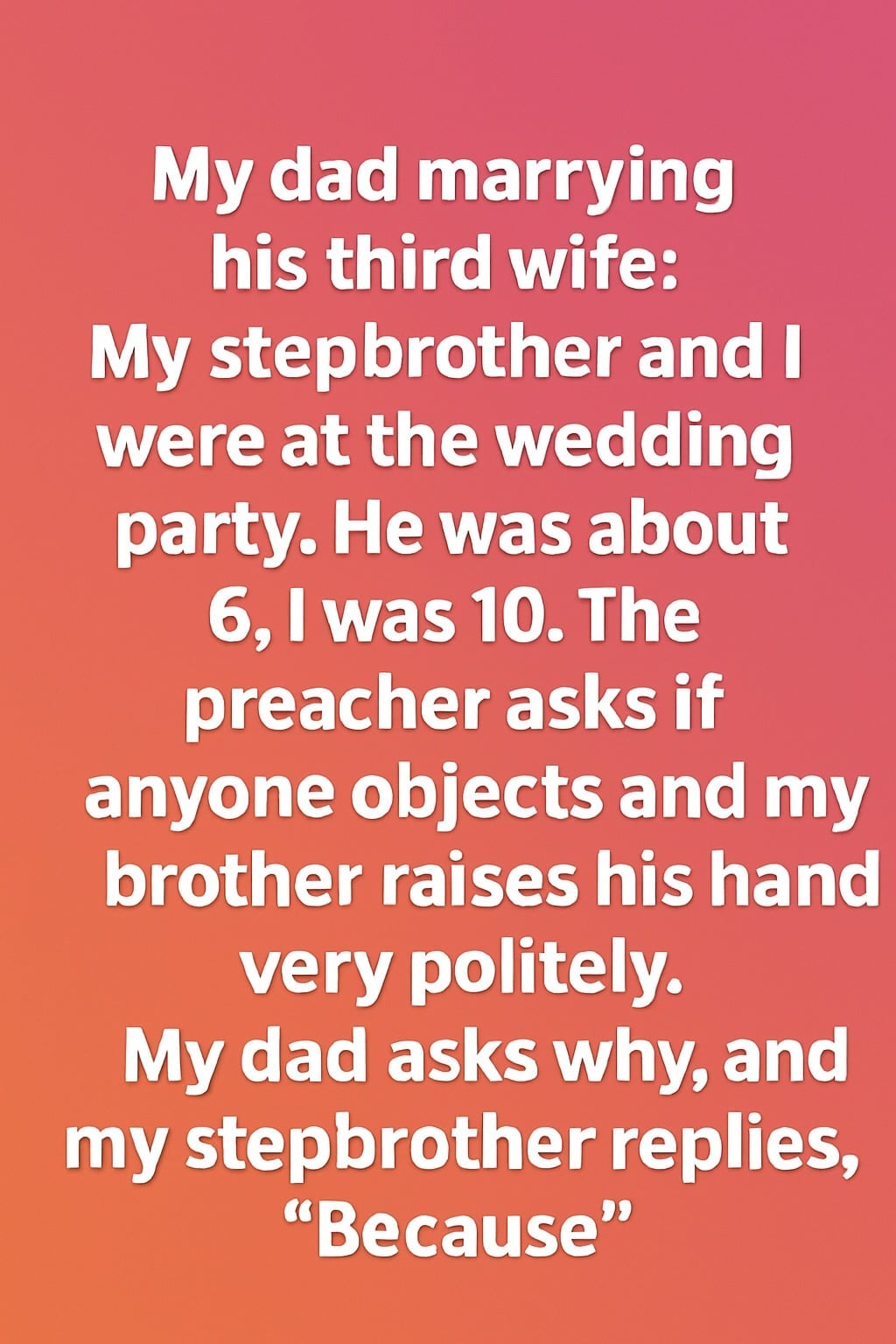 A Child Raised His Hand at My Dad’s Wedding — His Reason Melted Everyone’s Heart