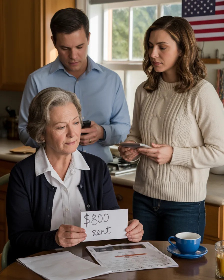 My daughter-in-law slid an $800 rent demand across…